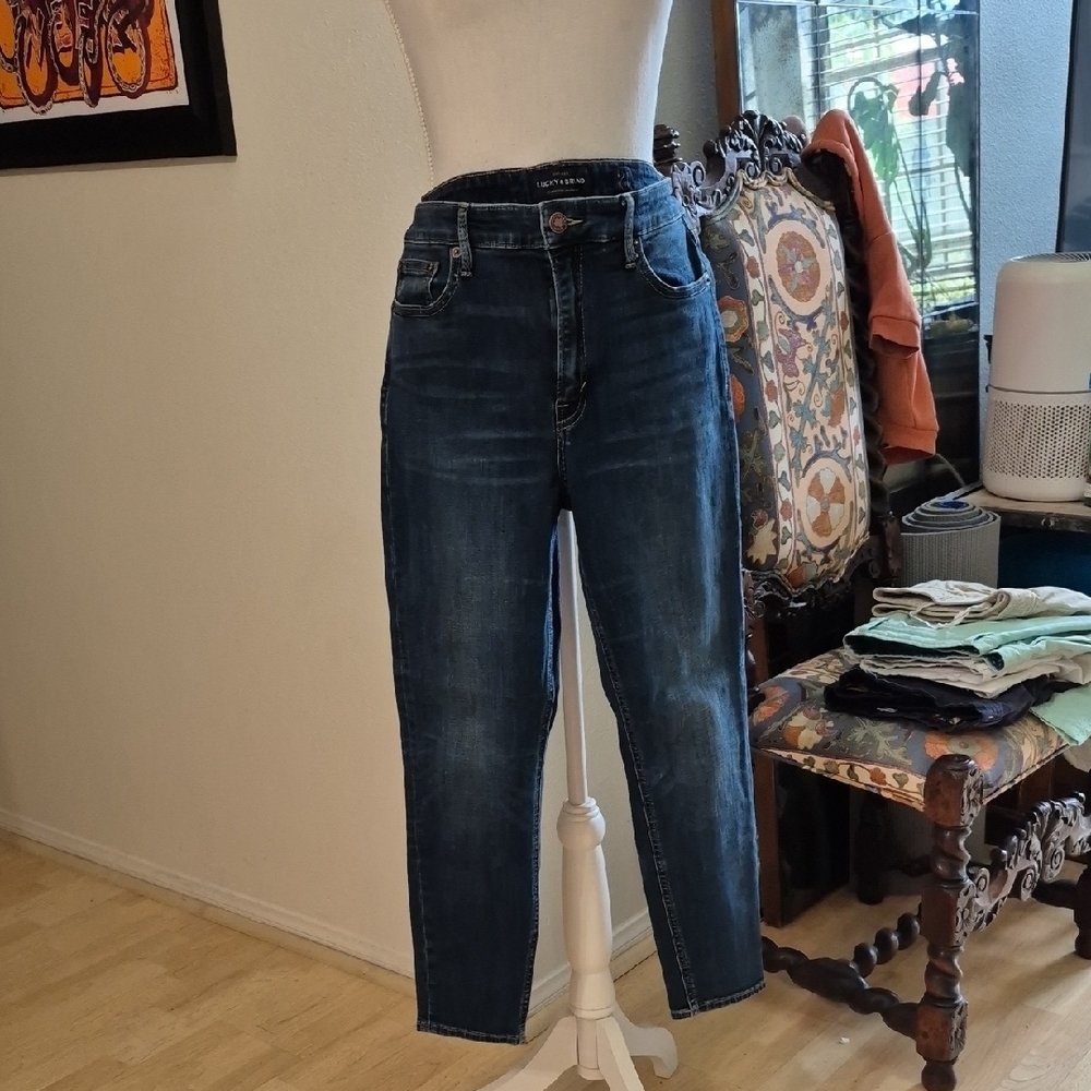 Lucky Brand Bridgette Crop Blue Jean
